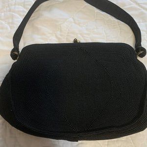 1940's Genuine Vintage Corde Black Handbag